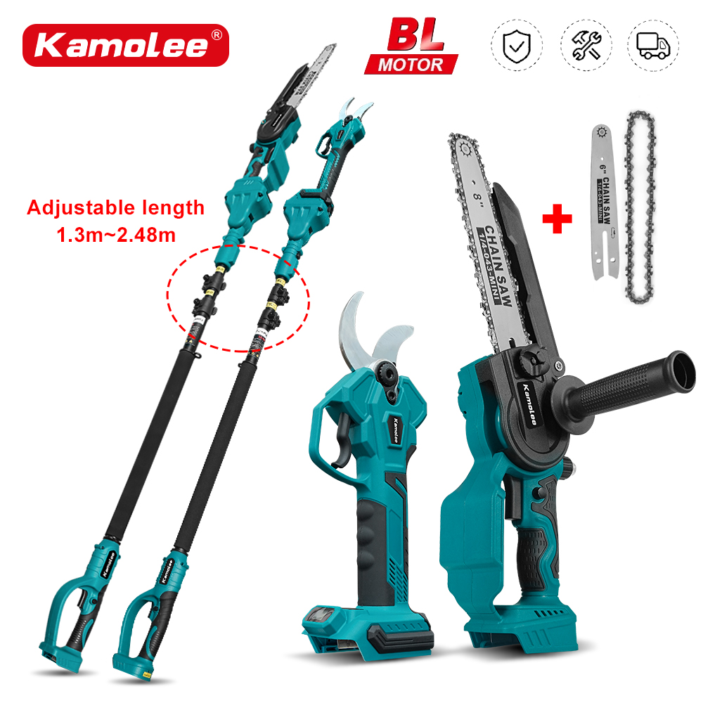 Bonsai Garden Tools - Kamolee-tijeras eléctricas inalámbricas sin escobillas, tijeras