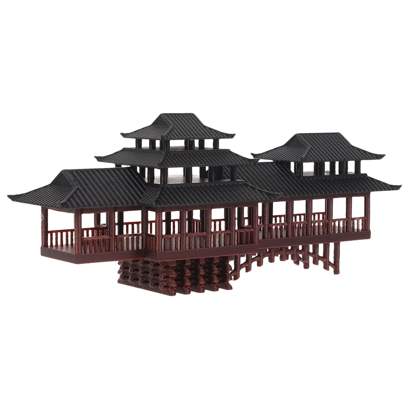 Bonsai Garden Decor - Pequeño Adorno de Pabellón, Estatua de