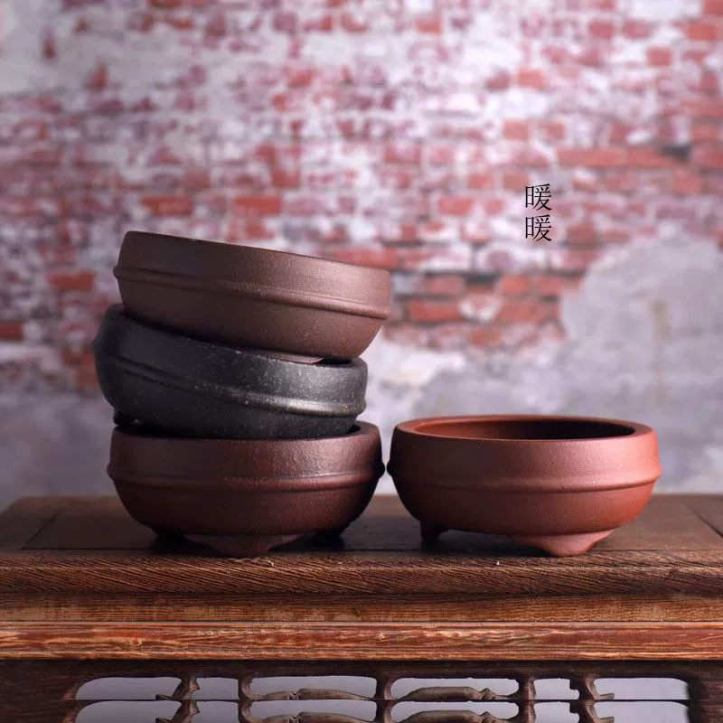 Bonsai Garden Decor - Maceta de bonsái de cintura circular
