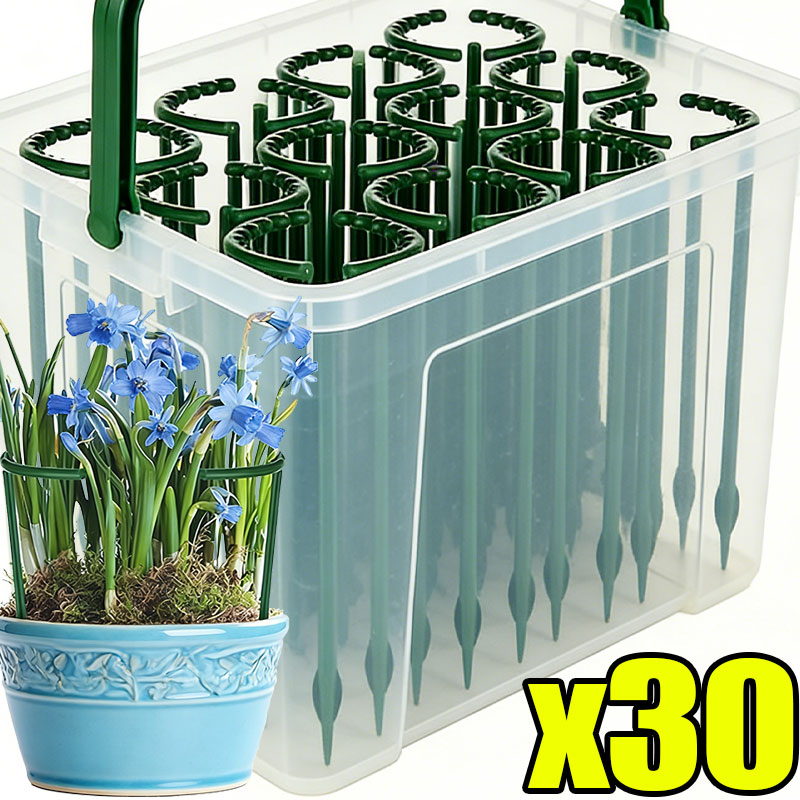 Bonsai Garden Tools - 30-1PCS Soporte de Plástico Semicircular para