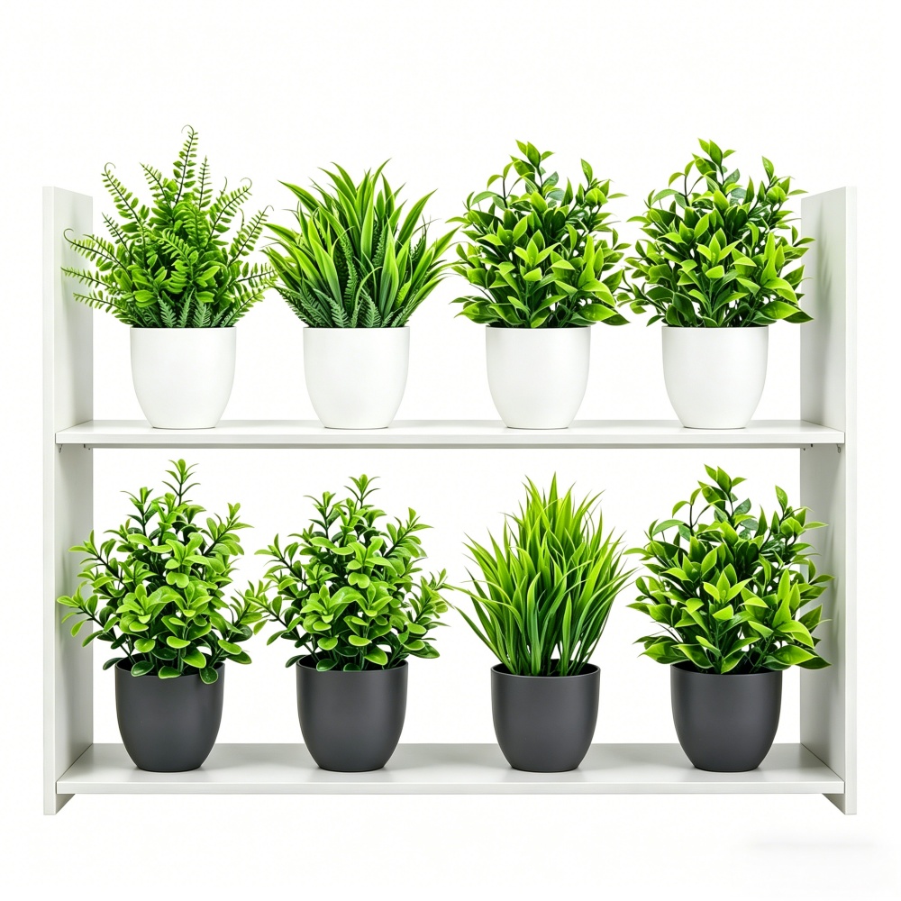 Bonsai Garden Kit - Juego de 4 Mini Plantas Artificiales