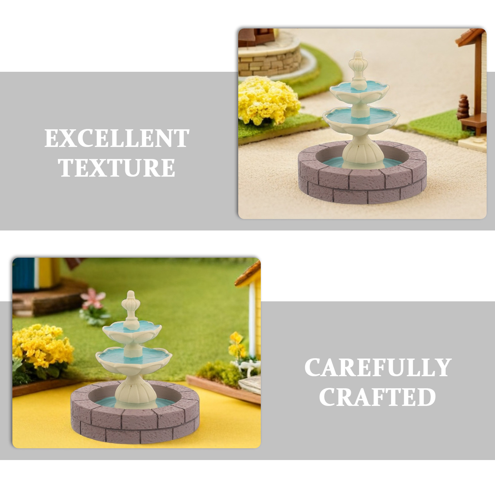 2 piezas de mini fuente de res - Bonsai Garden Decor reseña y precio